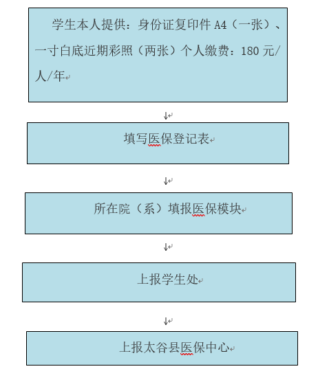 信息学院大学生办理医保流程图