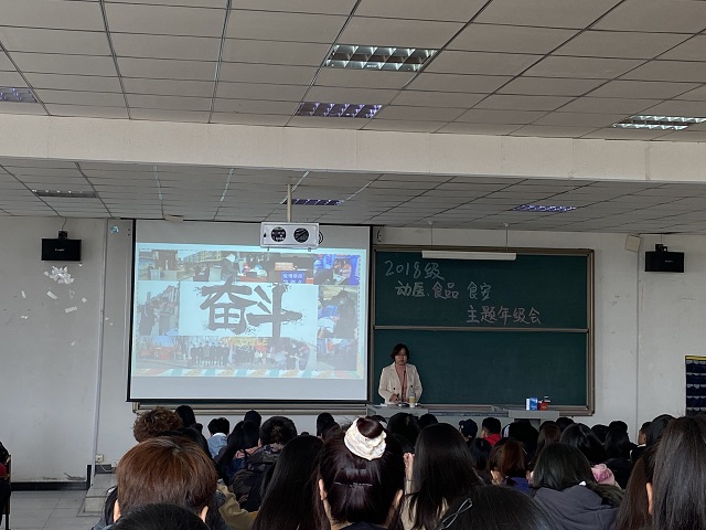 积极面对生活,实现人生价值-食品与环境学院开展2018级主题年级会
