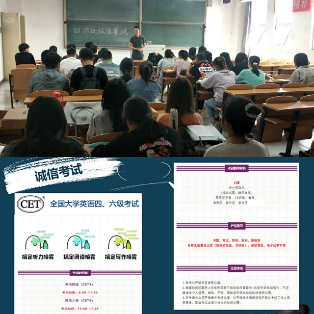 诚信致以修身 领航青春之梦—经济与管理学院英语四六级“诚信考试”动员大会